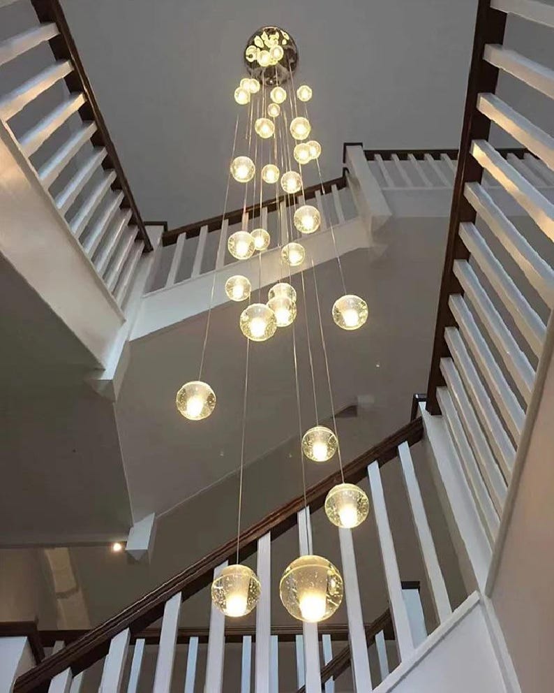 Bocca Modern Glass Globe Pendant Chandelier – Multi Light Cluster Ceiling Fixture
