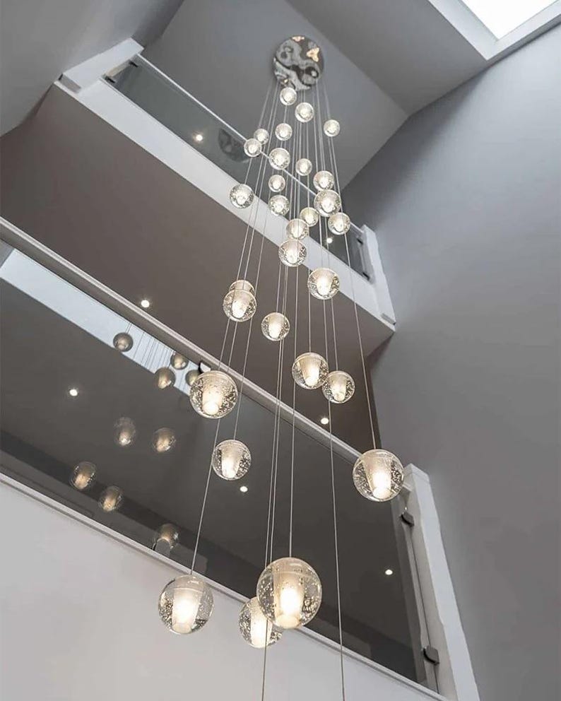 Bocca Modern Glass Globe Pendant Chandelier – Multi Light Cluster Ceiling Fixture