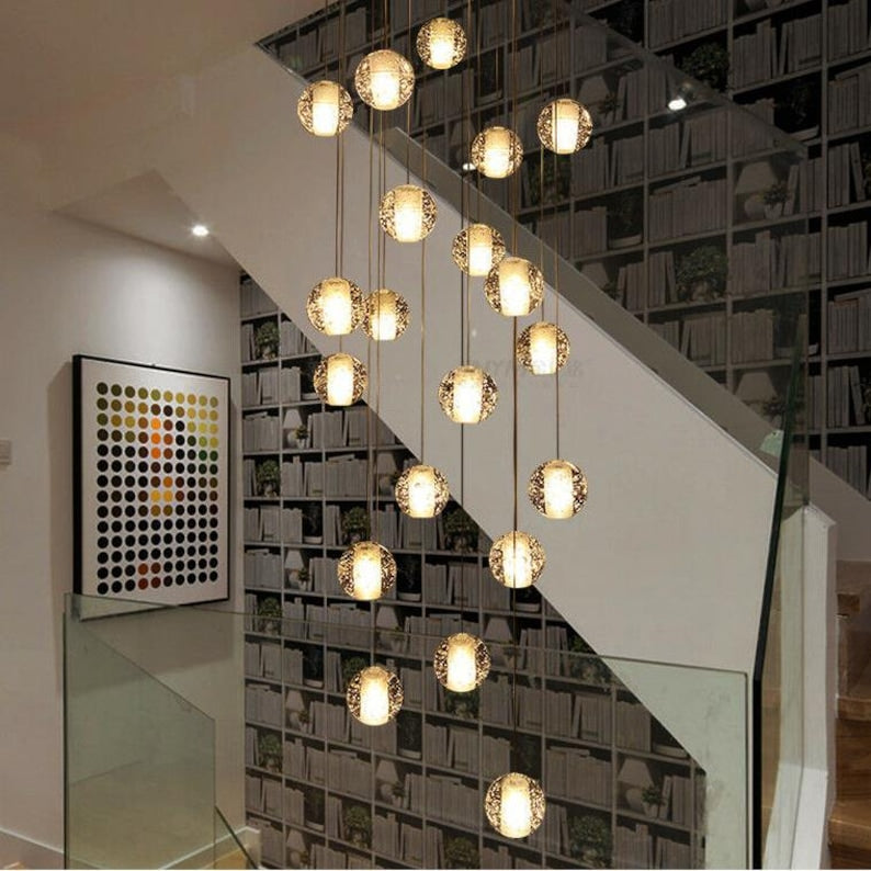 Bocca Modern Glass Globe Pendant Chandelier – Multi Light Cluster Ceiling Fixture