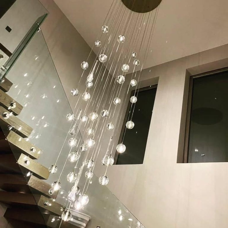 Bocca V2 Modern Glass Globe Pendant Chandelier – Multi Light Cluster Ceiling Fixture