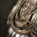 Venezia Crystal Chandelier | Murano Art Deco Lighting | Gold, Silver, Brass | Staircase, Dining Light, Crystal Foyer Chandelier