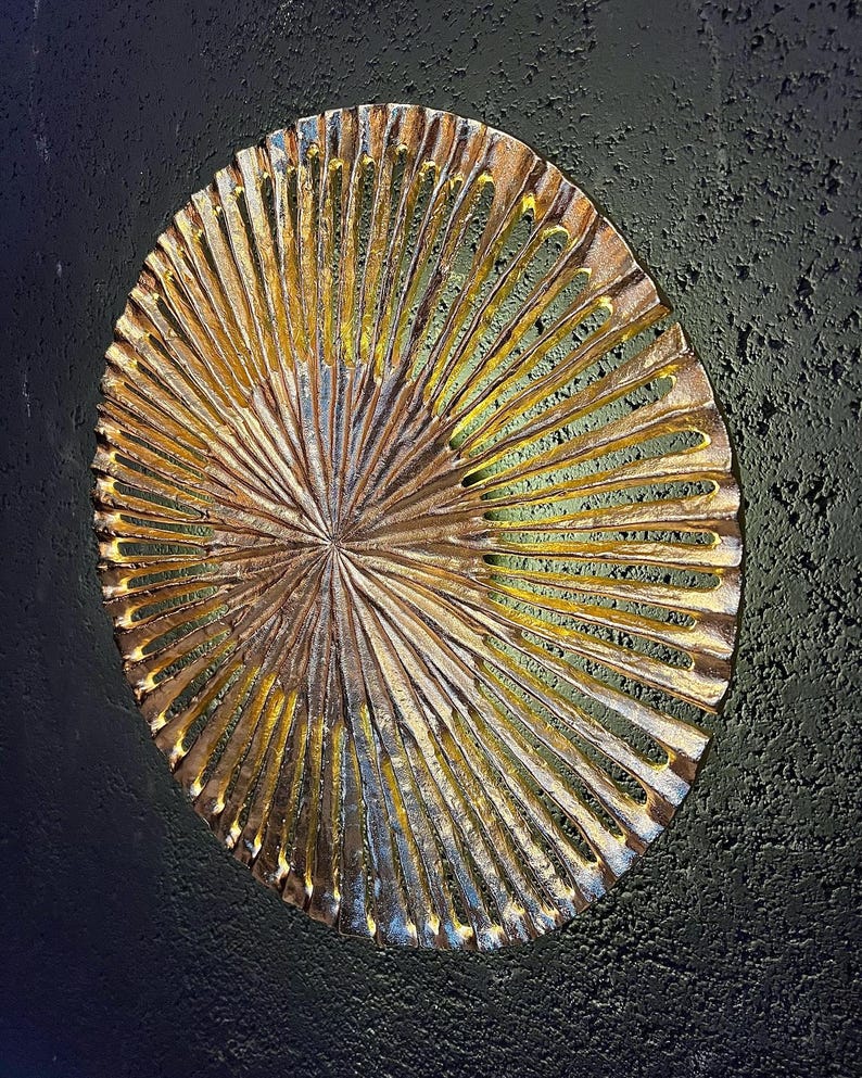 Handmade Brass Cast Wall Sconce – Artistic Wall & Ceiling Lamp,Art deco Wall Light– Silver, Brass and Copper Finishes Wall Lamp