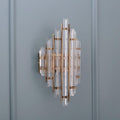 Handmade Brass Crystal Wall Sconce: Art Deco Wall & Ceiling Lamp