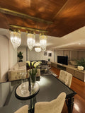 Murano Art Deco Lighting -Staircase, Dining Light, Crystal Foyer Chandelier