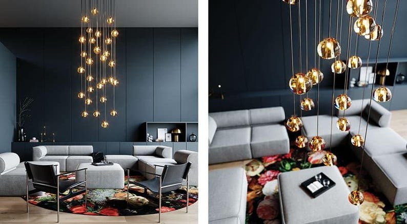Personalized order for ARVID – 9x Honey Bocca V3 Glass Pendant Chandelier