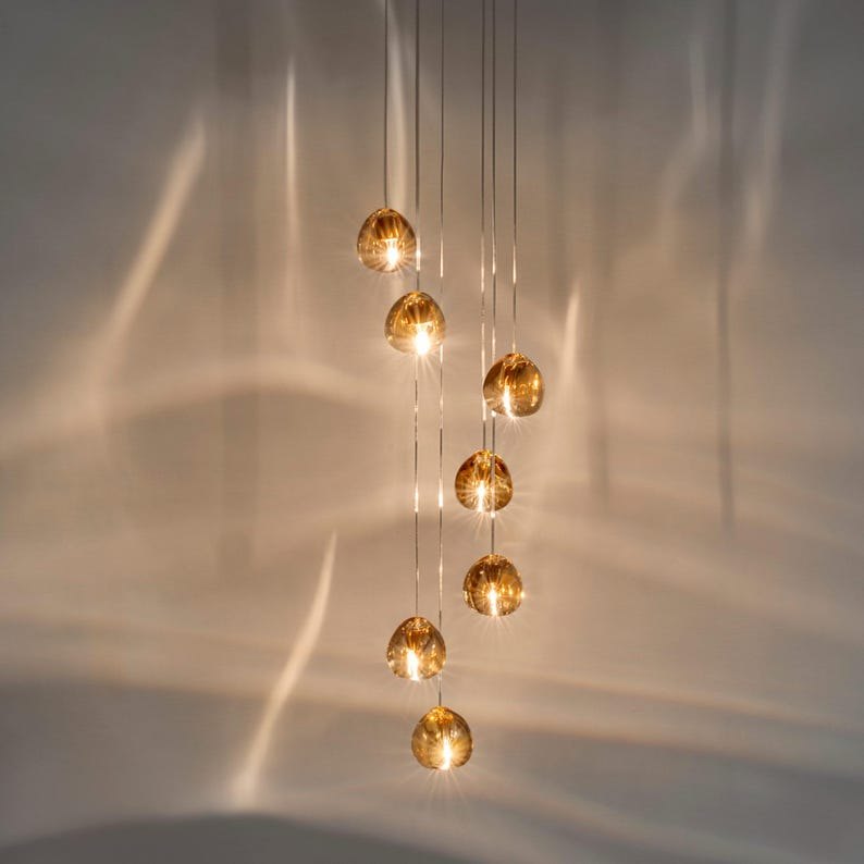 Personalized order for ARVID – 9x Honey Bocca V3 Glass Pendant Chandelier